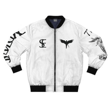 Load image into Gallery viewer, LIVE SLLIK EVOL Tattoo Artist Bomber Jacket