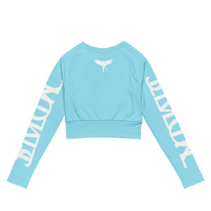 LIVE SLLIK EVOL Long Sleeve Columbia Blue Ladies Gym Top