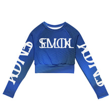 Load image into Gallery viewer, LIVE SLLIK EVOL  Blue Long Sleeve Ladies Gym Top