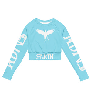 LIVE SLLIK EVOL Long Sleeve Columbia Blue Ladies Gym Top