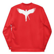 Load image into Gallery viewer, LIVE SLLIK EVOL Loud Red Bomber Jacket