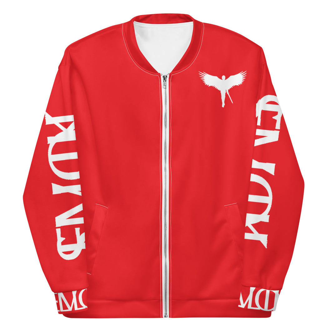 LIVE SLLIK EVOL Loud Red Bomber Jacket