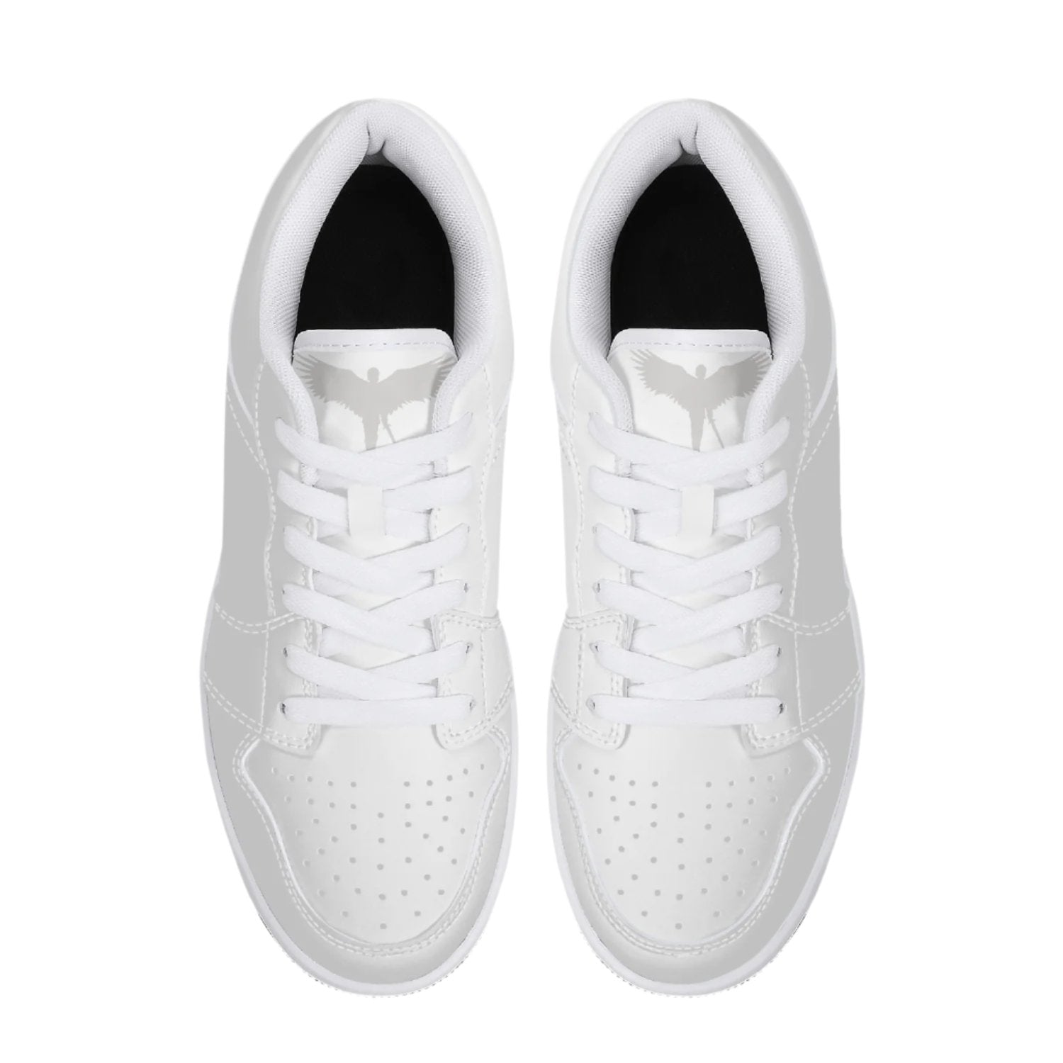 White shoes with black on sale bottom