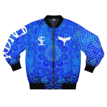 Load image into Gallery viewer, Sllik Evol Atlantis Blue Bomber Jacket