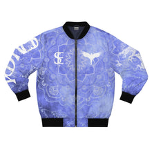 Load image into Gallery viewer, Sllik Evol Purple Blue Bomber Jacket